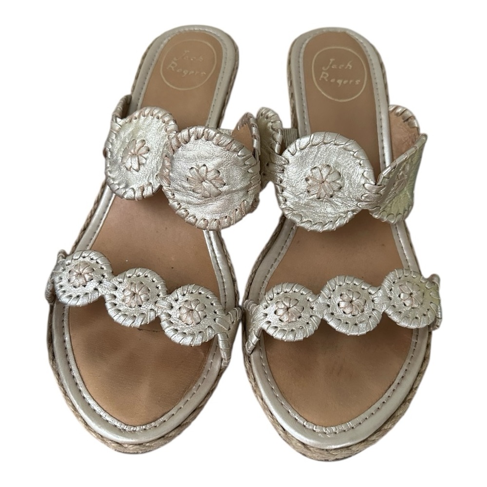 Jack Rogers Shelby Size W11 Color Platinum